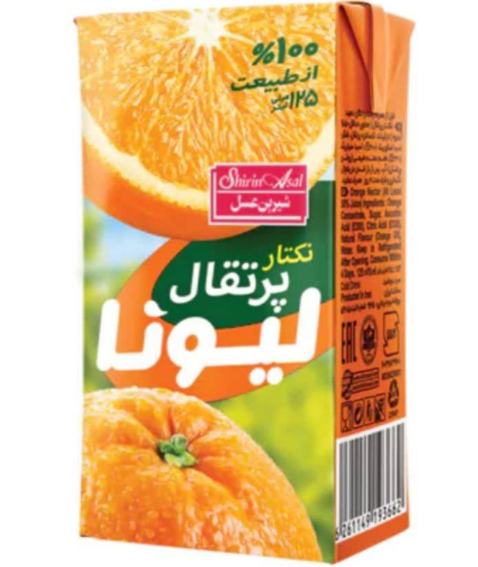 ٔآبمیوه مینی (۱۲۵میلي) ليونا شیرین عسل باكس32تايي